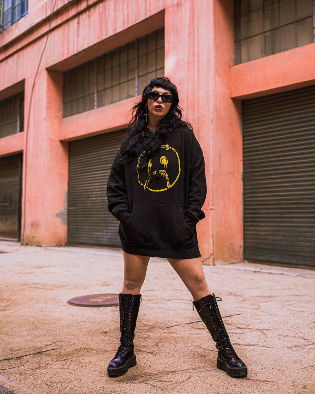 smiley hoodie