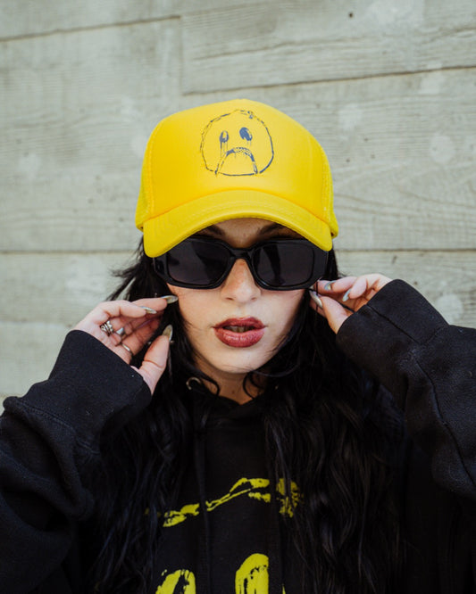 smiley trucker hat