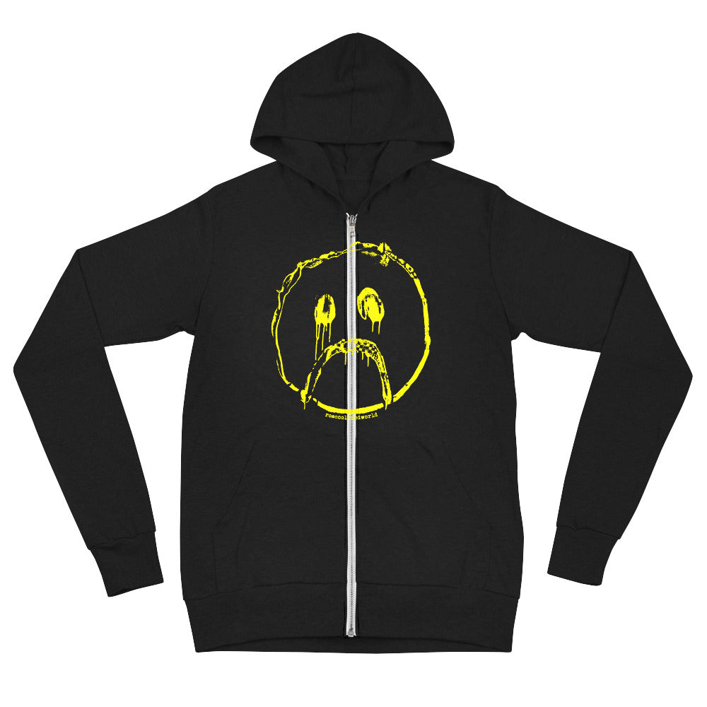 smiley hoodie zip up (new!)